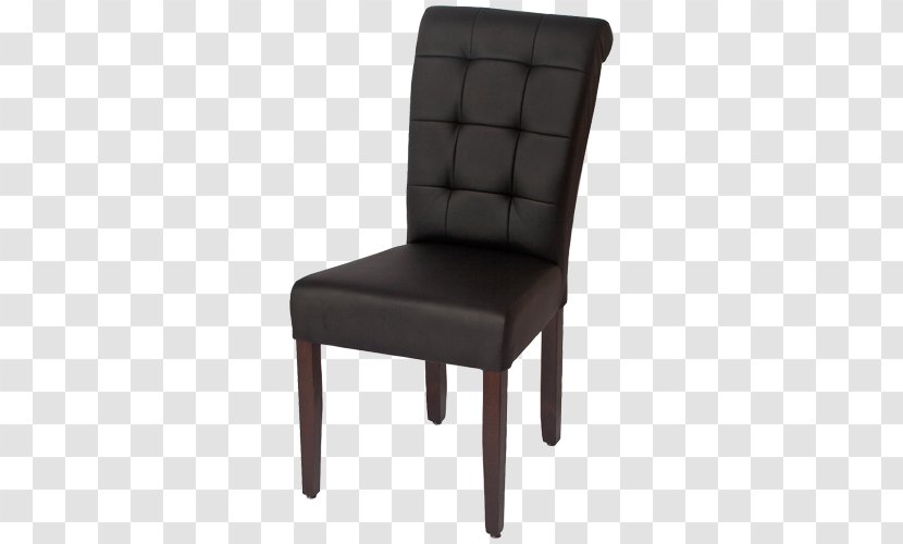 Table Ebony Faux Leather (D8507) Sable (D8492) Dining Room Chair - Cushion Transparent PNG