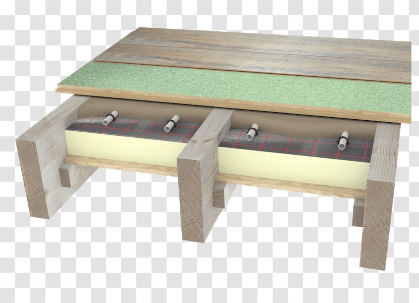 Table Underfloor Heating Joist Floating Floor - Living Room - Timber Battens Seating Top View Transparent PNG