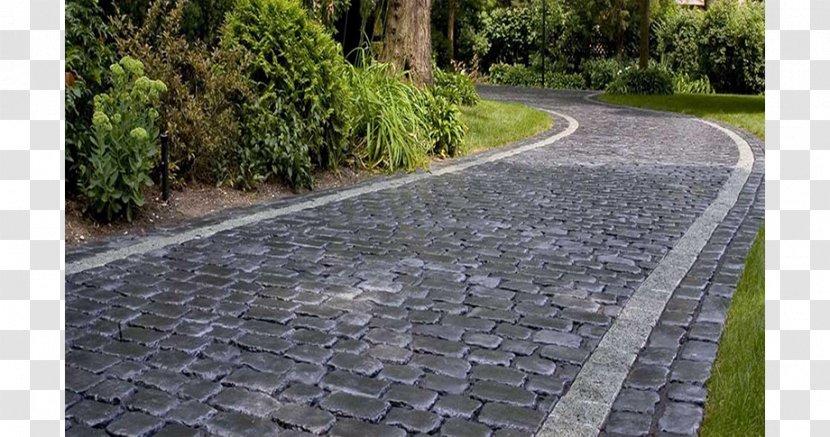 Stone Wall Curb Asphalt Road Surface Sidewalk - Concrete Transparent PNG