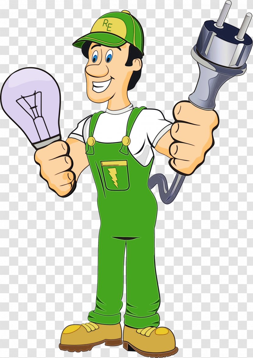 Cartoon Finger Plumber Monkey Wrench - Paint Transparent PNG