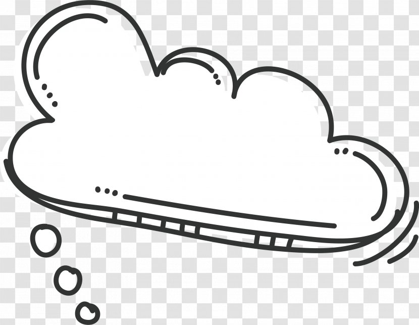 Bubble Cloud Vecteur Clip Art - Cartoon - Clouds Thinking Bubbles Transparent PNG