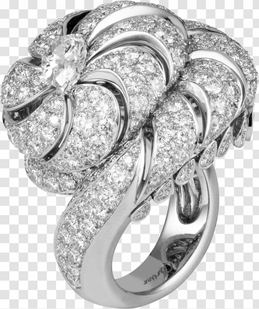Ring Cartier Jewellery Platinum Flora - Gemstone Transparent PNG