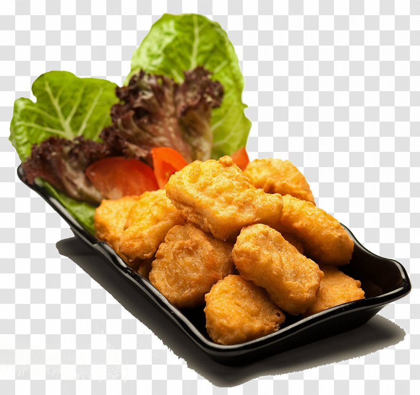 Chicken Nugget Fried Halal Fish Finger Fast Food - Cuisine - Crispy Transparent PNG