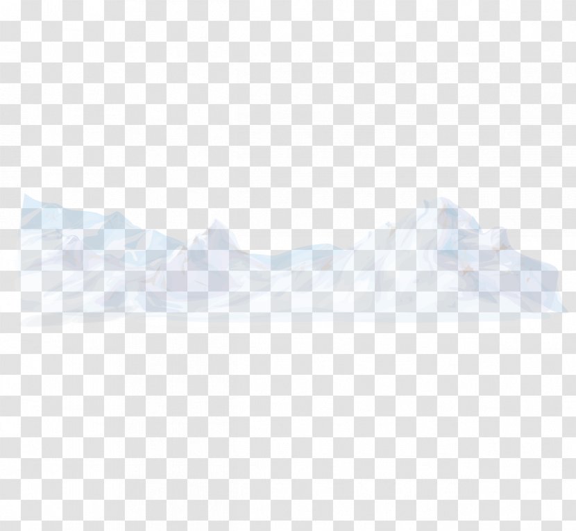 White Black Angle Pattern - Rectangle - Hand-painted Iceberg Transparent PNG