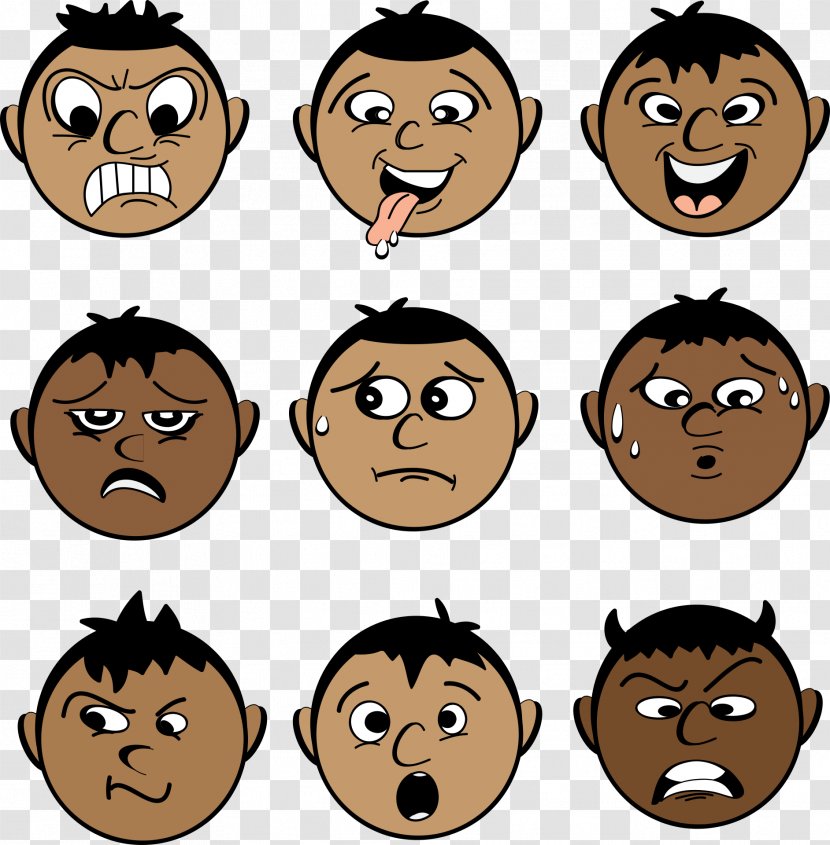 Facial Expression Emotion Clip Art - Cheek - Face Transparent PNG
