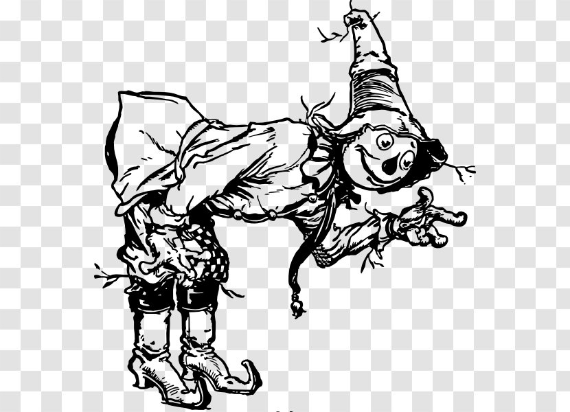 Scarecrow The Wizard Of Oz Wonderful Tin Man Cowardly Lion - Line Art - Scarecrows Cliparts Transparent PNG
