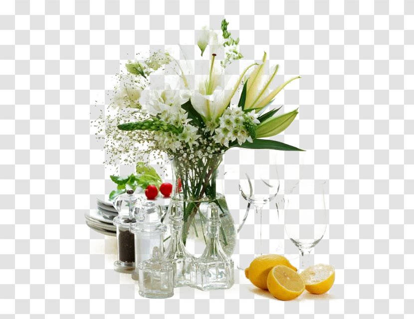 Flower Babys-breath Lilium Vase Wallpaper - Drinkware - White Bouquet Transparent PNG