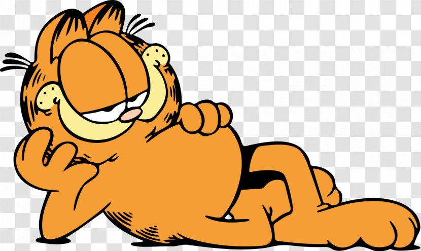 Garfield Jon Arbuckle Odie Cat Comic Strip - Yellow - Cartoons Transparent PNG