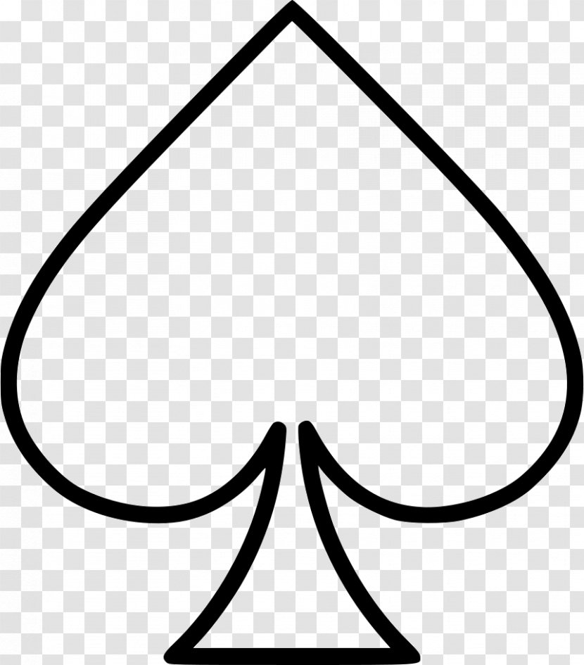 Ace Of Spades Drawing - Playing Card Transparent PNG