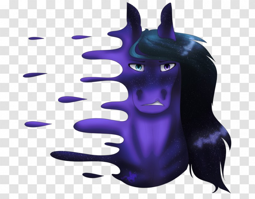 Electric Blue Cobalt Violet Purple - Horse Like Mammal - Dissolve Transparent PNG