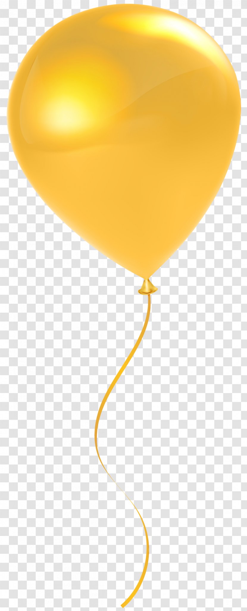 Watercolor Balloon - Yellow - Party Supply Orange Transparent PNG