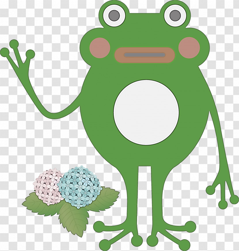 Toad Frogs Tree Frog Cartoon Green Transparent PNG
