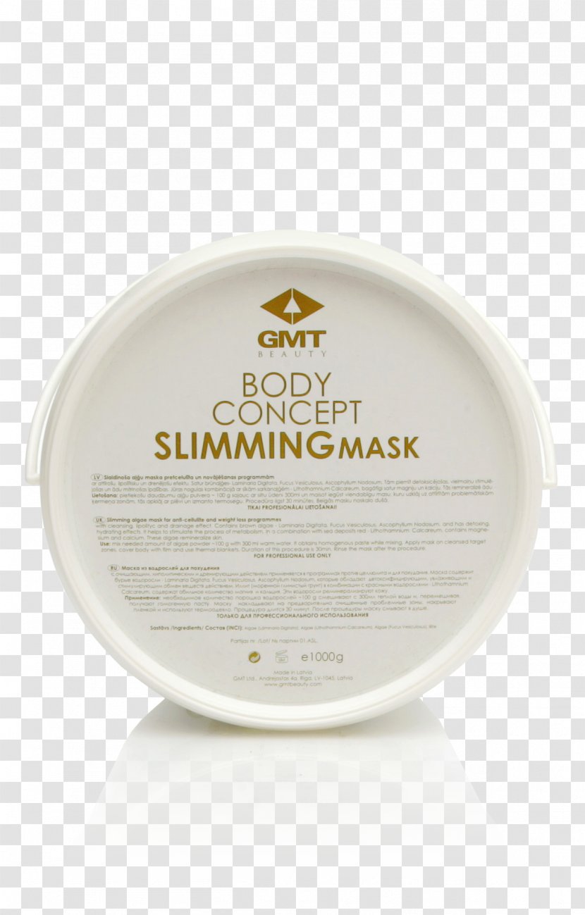Mask GMT Beauty Algae Garbane.lt Cosmetics - Cream Transparent PNG