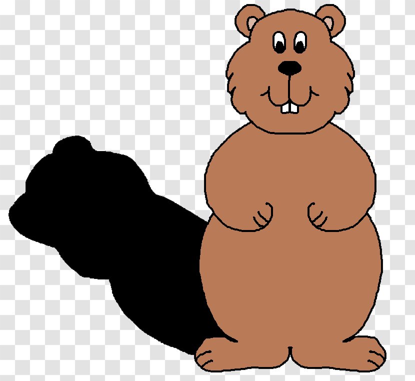 The Groundhog Day Clip Art - Silhouette - Bear Shadow Cliparts Transparent PNG