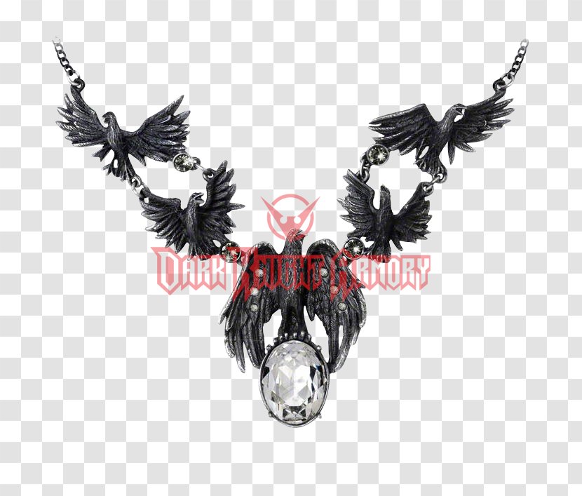 Alchemy Gothic A Murder Of Crows Necklace Charms & Pendants Jewellery Pendant Transparent PNG