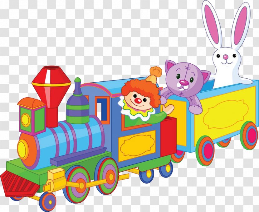 Toy Train Rail Transport Stock Photography Clip Art - Animals On The Transparent PNG