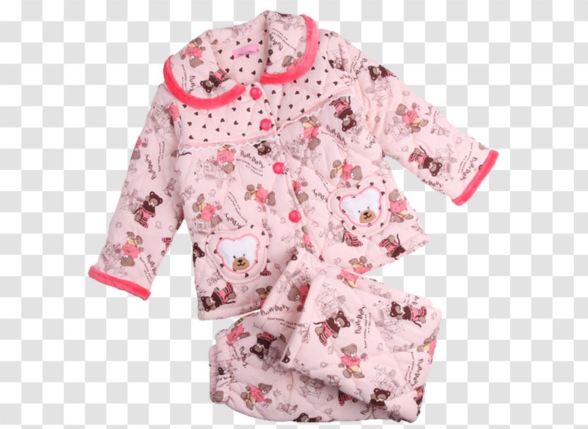 Robe Pajamas Child - Pink - Autumn And Winter Children's Transparent PNG