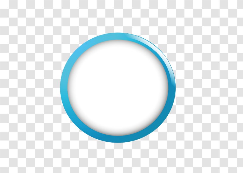 Circle Body Piercing Jewellery Font - Aqua - Blue Edge White Signs Transparent PNG
