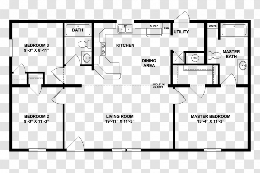 Floor Plan Warren Club Apartments House Transparent PNG