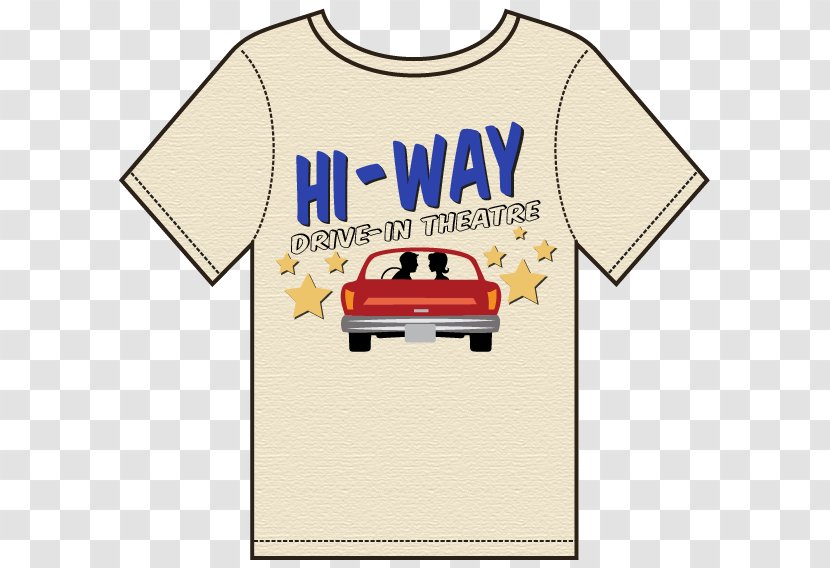 T-shirt Drive-in Cinema Hi-Way Drive- In Theatre - Coxsackie SleeveT-shirt Transparent PNG