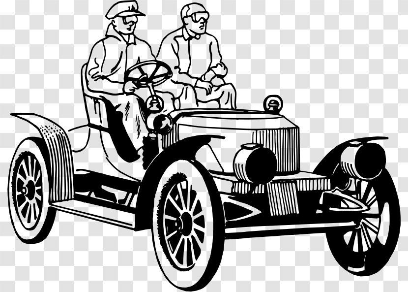 Steam Car Drawing Vintage Clip Art - Vehicle Transparent PNG