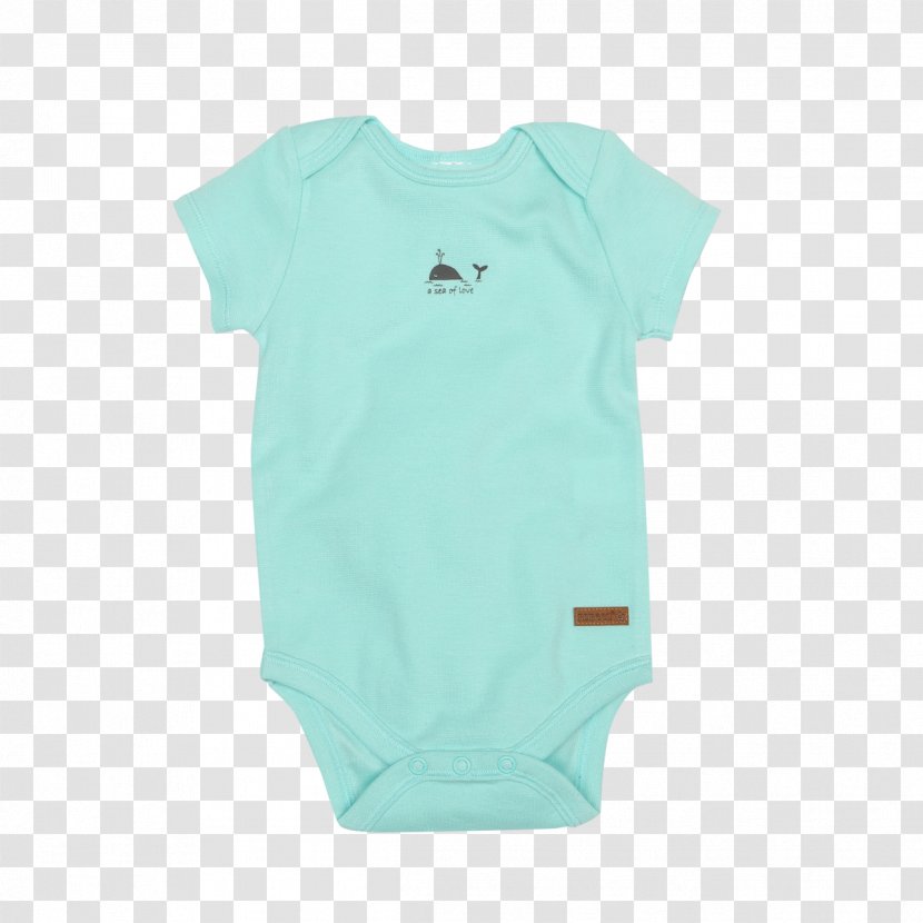 Baby & Toddler One-Pieces T-shirt Sleeve Bodysuit Clothing - Turquoise Transparent PNG