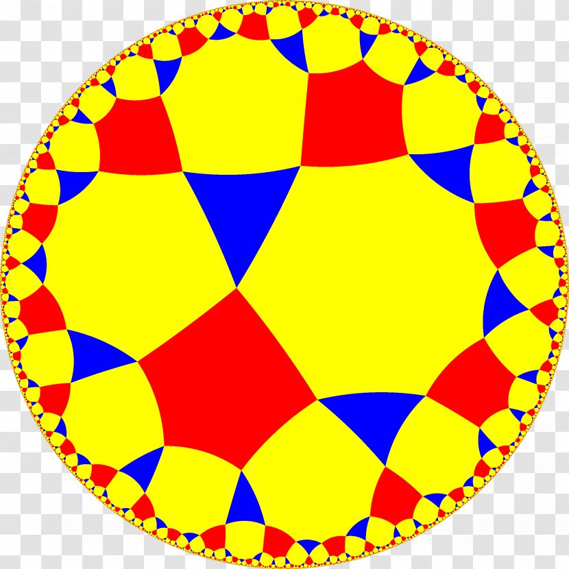 Circle Limit III Cantic Octagonal Tiling Tessellation Three-dimensional Space Hyperbolic Geometry - Uniform Transparent PNG