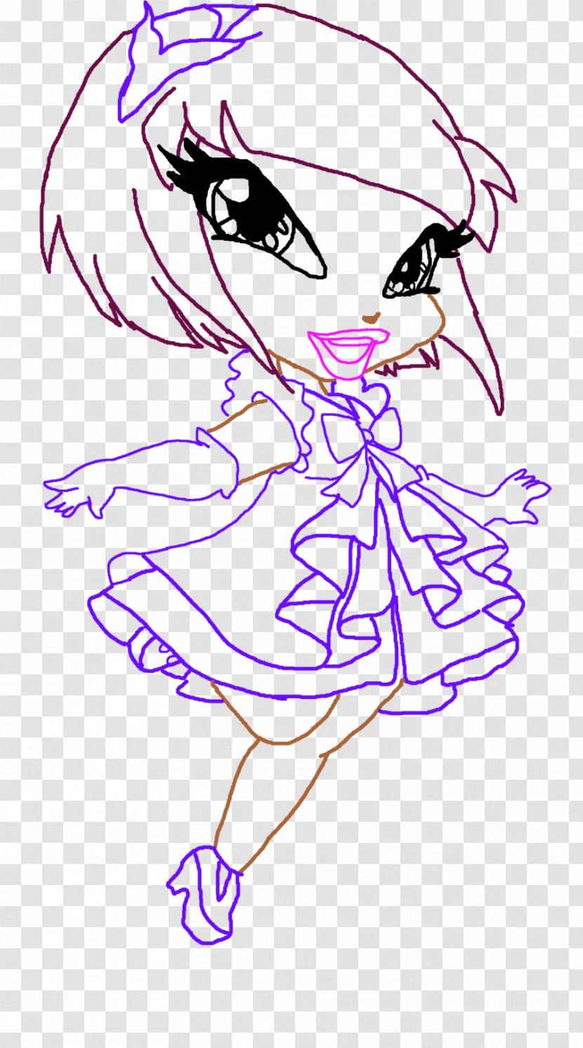 Roxy Drawing Line Art Stella - Heart - Pixie Transparent PNG