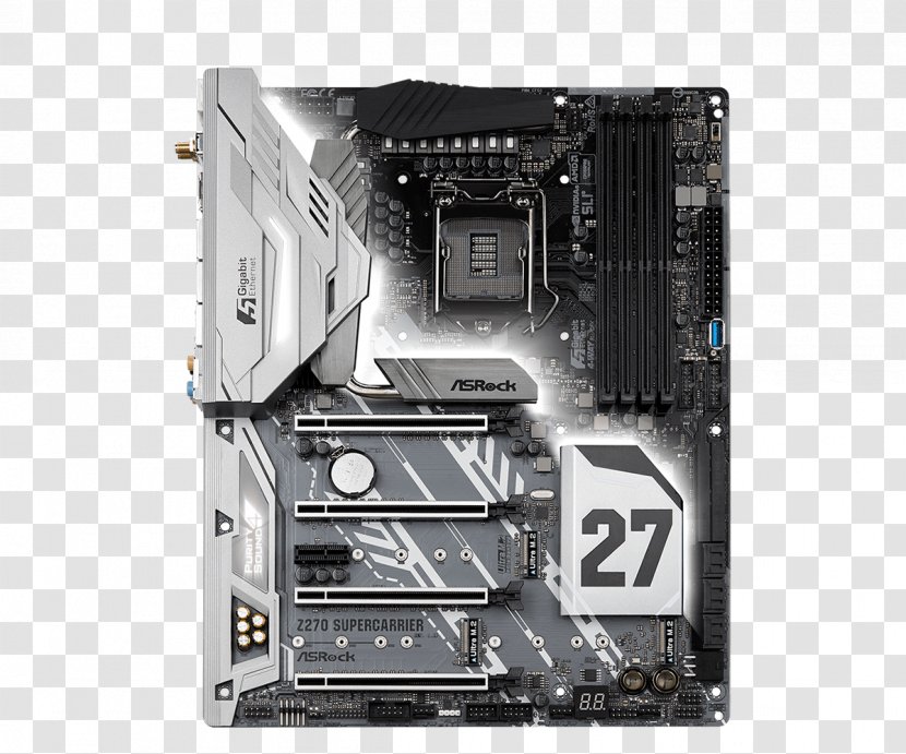 Intel LGA 1151 Motherboard ASRock Z270 Pro4 - Atx Transparent PNG