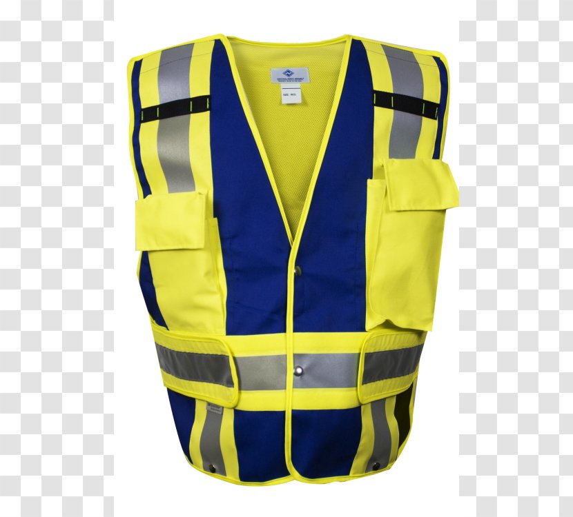 Gilets High-visibility Clothing Laborer Yellow - National Safety Apparel - Vest Transparent PNG