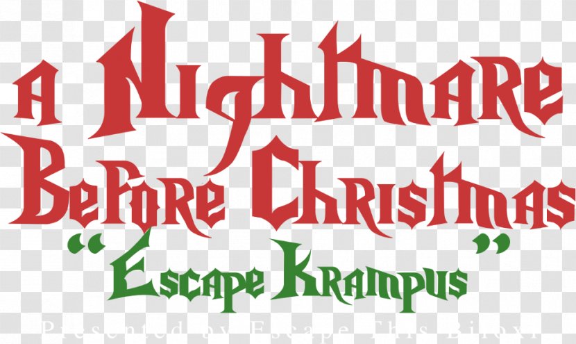 Logo Christmas Krampus Font Transparent PNG