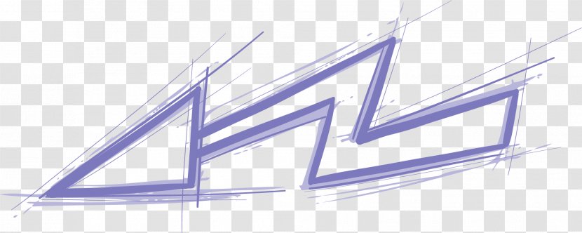 Arrow Drawing - Text - Hand Painted Purple Transparent PNG