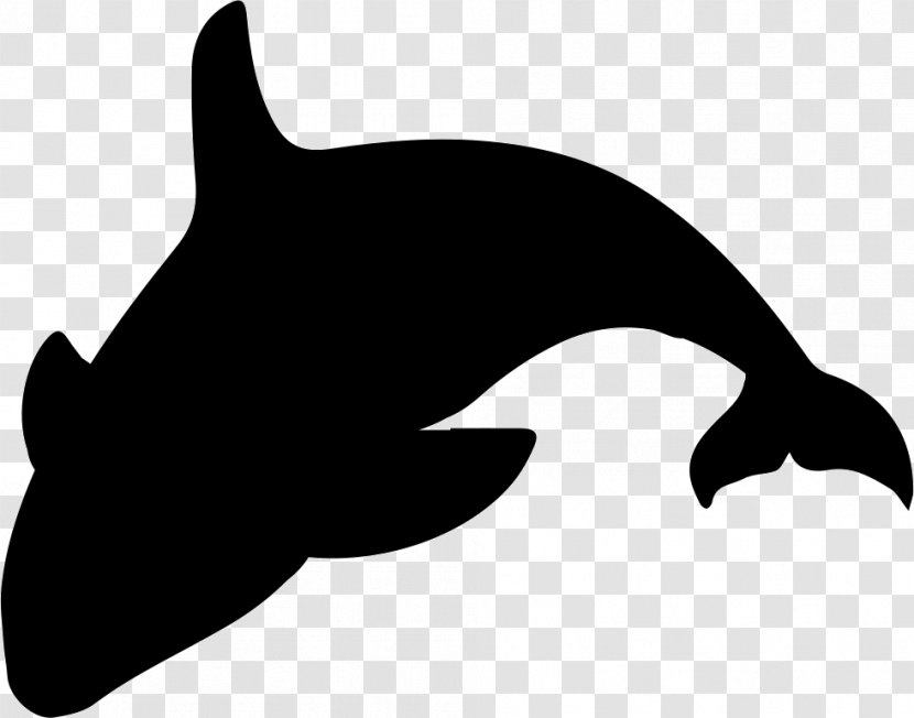 Killer Whale Silhouette Clip Art - Wildlife Transparent PNG