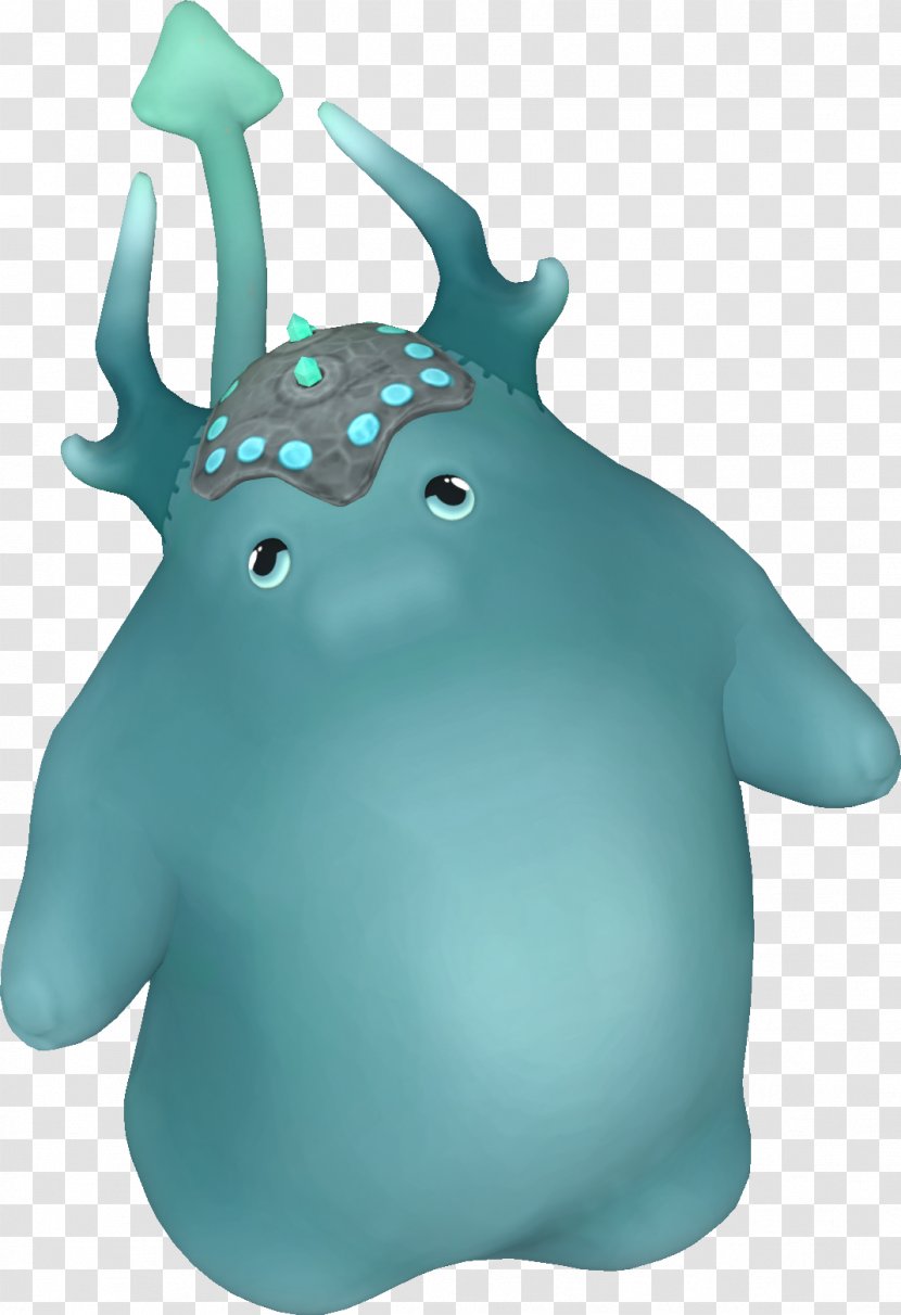 Turquoise Organism - Animated Cartoon - Design Transparent PNG