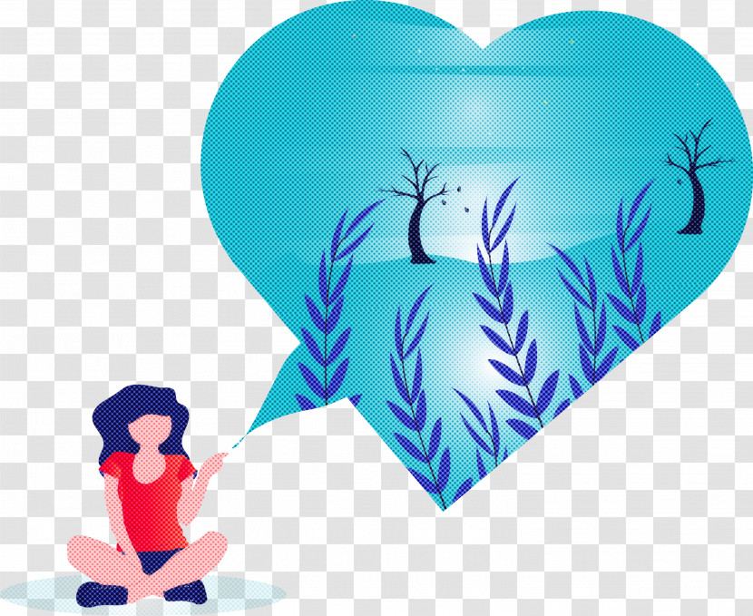 Turquoise Heart Gesture Love Transparent PNG