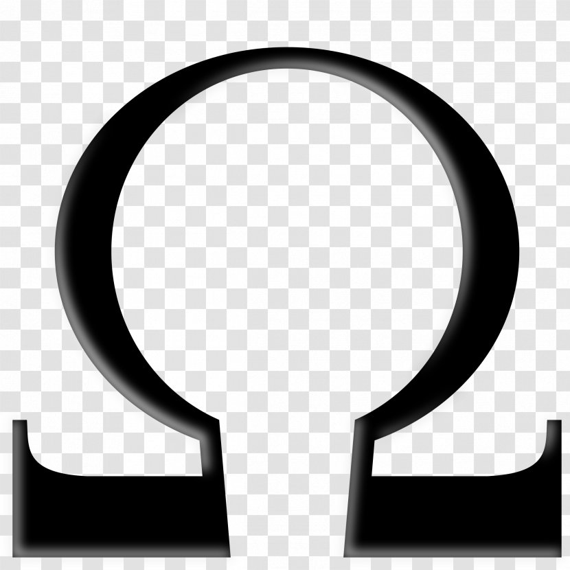Alpha And Omega Symbol Ohm Clip Art - Chrono Vector Transparent PNG