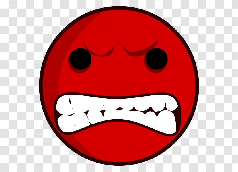 Smiley Anger Clip Art - Facial Expression - Grumpy Clipart Transparent PNG