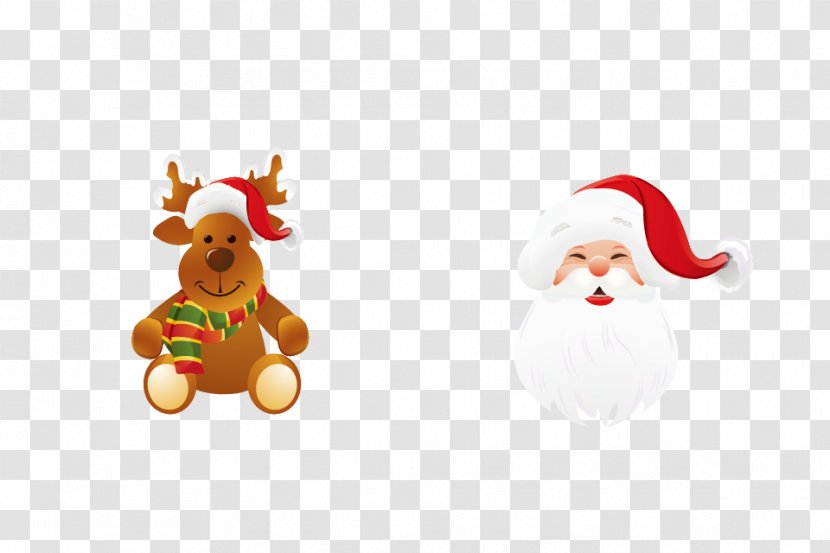 Santa Claus Reindeer Christmas Ornament Decoration Transparent PNG