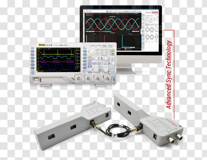 Current Clamp Electronics Oscilloscope RIGOL Technologies Multimeter - System - USB Transparent PNG