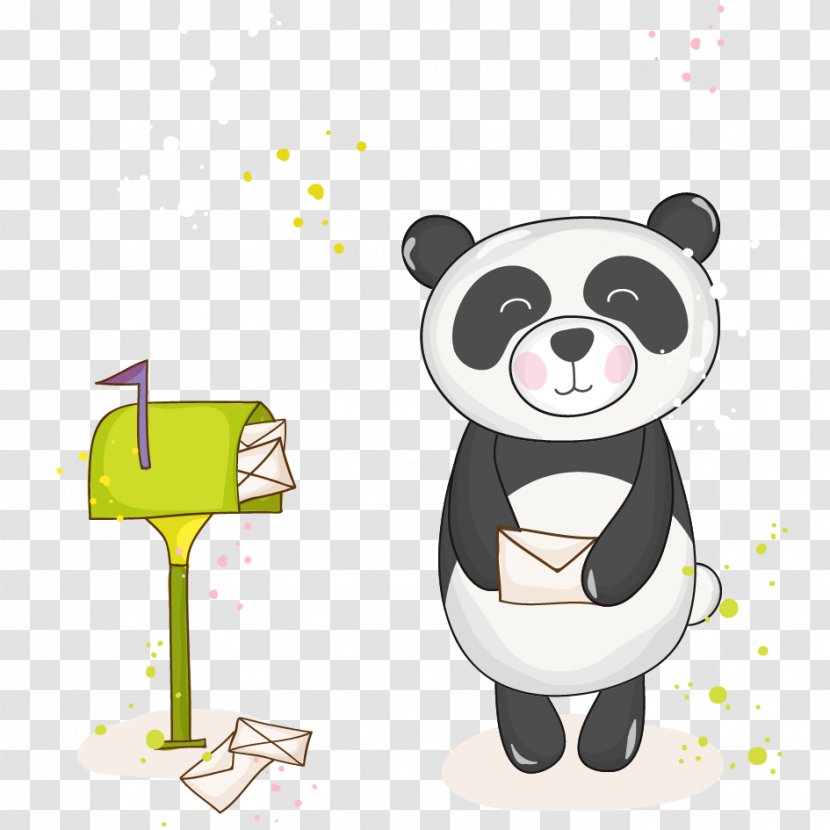 Giant Panda Bear Baby Shower Illustration - Cartoon Transparent PNG