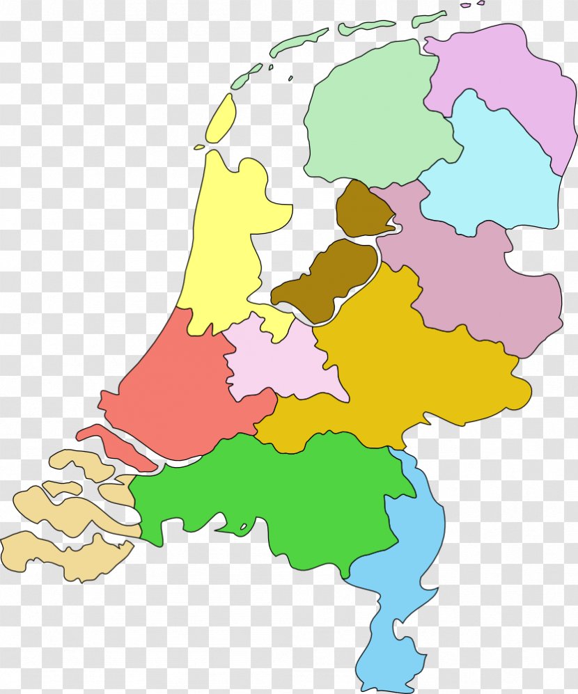 Netherlands Vector Map Clip Art Transparent PNG