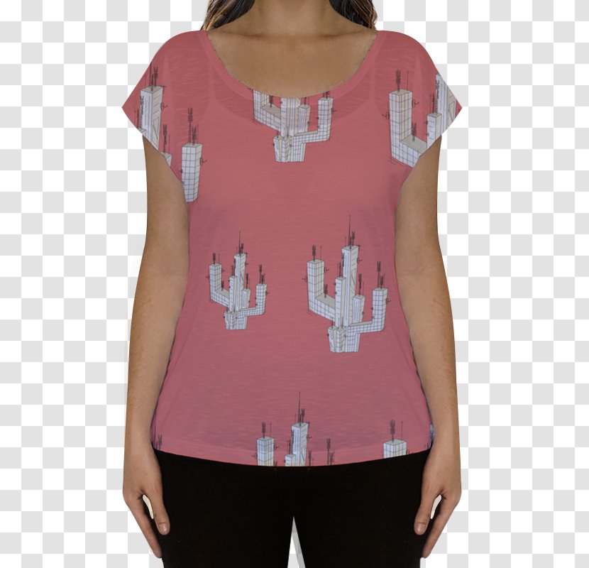 T-shirt Art Studio Shirtdress - Tube Top - Cactus Transparent PNG