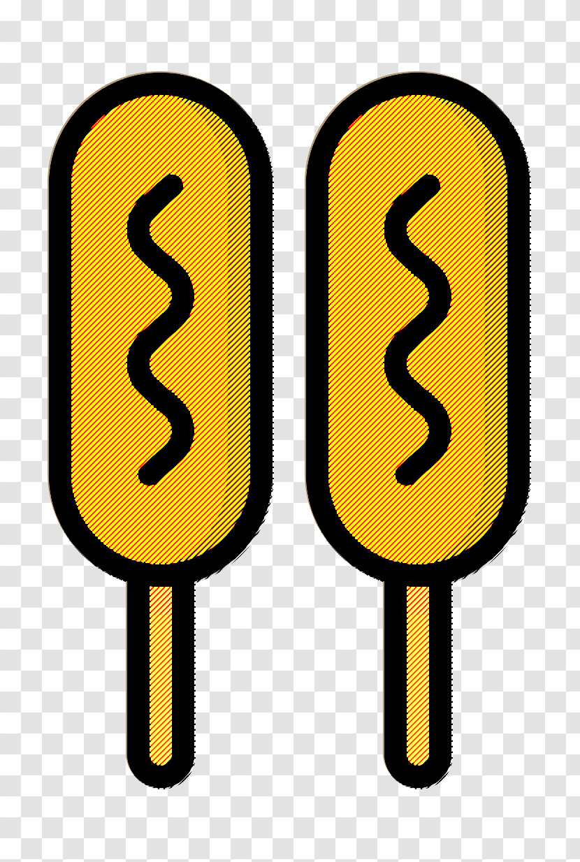 Fast Food Icon Corn Icon Corn Dog Icon Transparent PNG