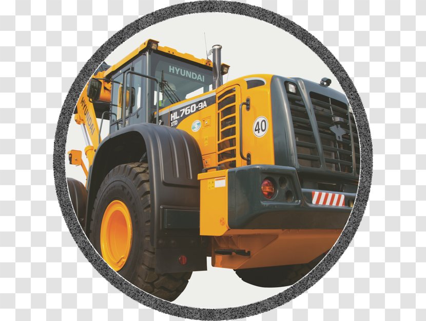 Tire Hyundai Motor Company Loader Excavator - Automotive - Heavy Industry Transparent PNG