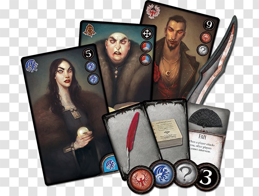 Fantasy Flight Games Deduction Board Game Card - Vampire Transparent PNG