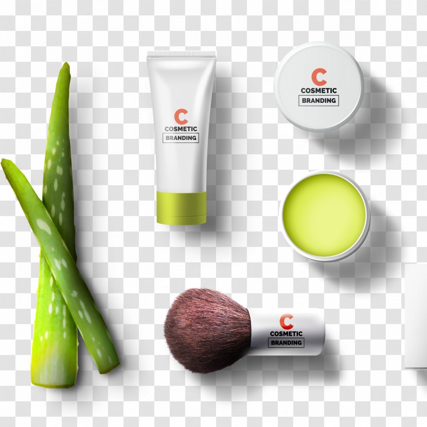 Mockup Cosmetics Brand Cosmetic Packaging - Advertising - Aloe Gel Cream Transparent PNG