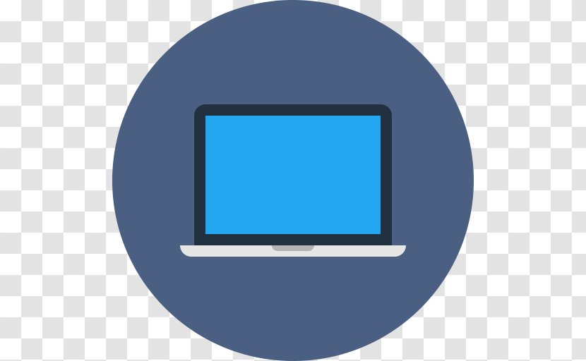Laptop - Blue - Computer Icon Transparent PNG