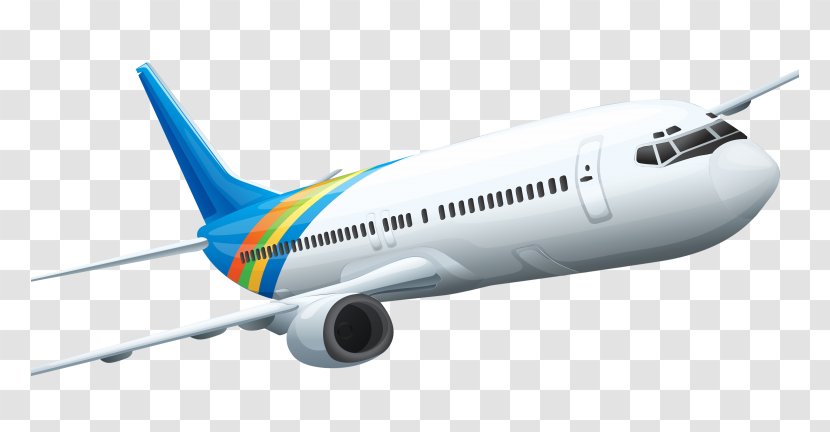 Airplane Aircraft Clip Art Transparency - Boeing 737 Next Generation Transparent PNG