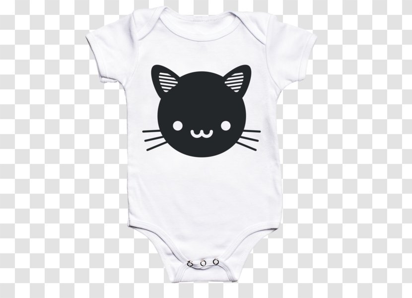 Black Cat T-shirt Baby & Toddler One-Pieces Paw Transparent PNG