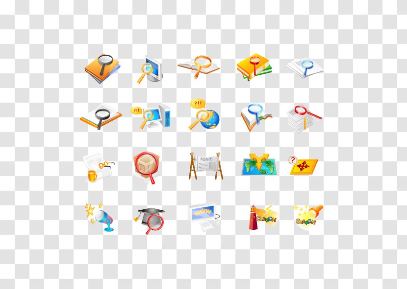 Magnifying Glass Icon - Shape - Vector And School Supplies Transparent PNG